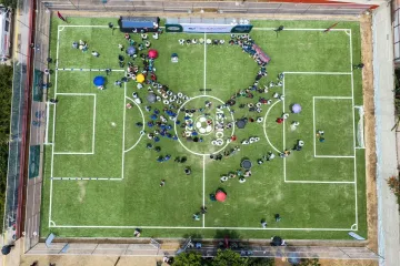 Entregan Cancha del Mundial Social en San Martín Mexicapam para fortalecer el deporte y la vida comunitaria