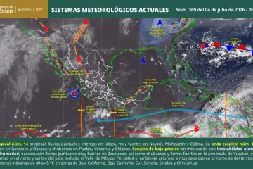 Continuarán lluvias y tormentas; prevén mar de fondo en la costa de Oaxaca