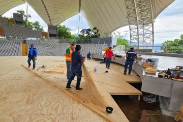 Realizan recorrido de seguridad en el Auditorio Guelaguetza previo a Donají… La Leyenda