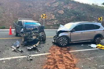 Encontrónazo en la Súpercarretera a la Costa tres personas lesionadas y una fallecida