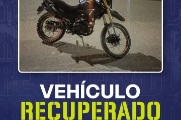 Operativo Luciérnaga permite asegurar motocicleta con número de serie presuntamente alterado