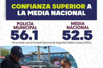 Aumenta la confianza ciudadana en la Policía Municipal de Oaxaca de Juárez: ENSU
