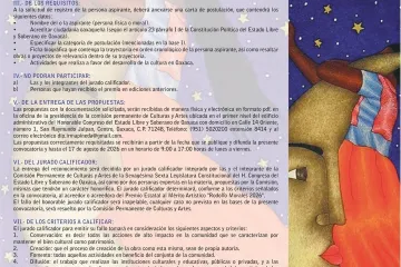Convoca el Congreso de Oaxaca al Premio Estatal al Mérito Artístico "Rodolfo Morales 2026"