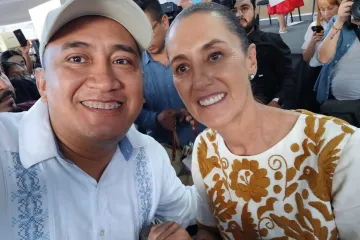 Nos une el Maíz, afirma Nino Morales; al recibir a la Presidenta Claudia Sheinbaum en su visita a la entidad