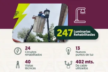 Oaxaca de Juárez fortalece el trabajo de mantenimiento y ampliación de la red del alumbrado público 