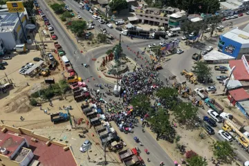 Aplaude Nino Morales banderazo de inicio de obra del Paso a Desnivel en Monumento a Juárez