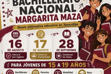 Bachillerato Nacional Margarita Maza,  una alternativa educativa para Xoxocotlán