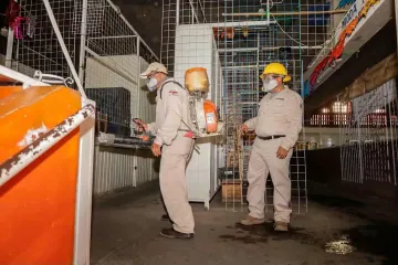 Fumigan el Mercado 5 de Septiembre de Juchitán