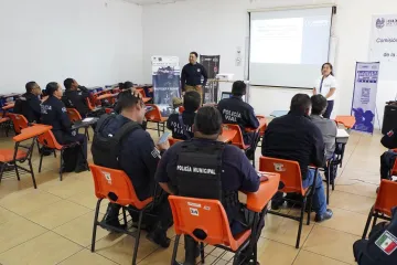Personal de la Secretaría de Seguridad Vecinal recibe capacitación en materia de Derechos Humanos