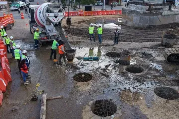 Avanza cimentación profunda del Paso a Desnivel Monumento a Juárez