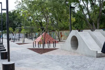 Constatan avances en la transformación del Parque Lineal Ciudad de los Deportes