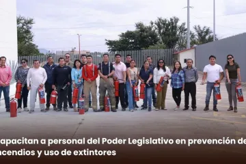 Capacitan a personal del Poder Legislativo en prevención de incendios y uso de extintores
