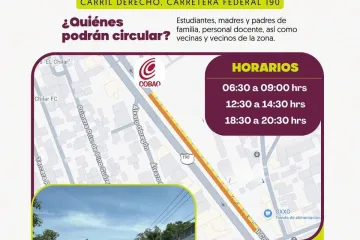 Refuerzan operativo vial y habilitan tránsito local en zona del Paso a Desnivel Monumento a Juárez 