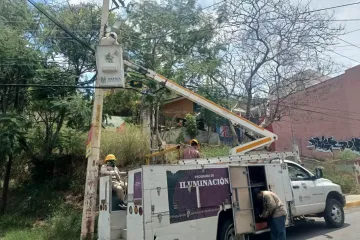 Oaxaca de Juárez fortalece la Ciudad Segura con la rehabilitación de luminarias 