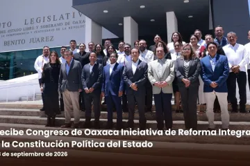 Recibe Congreso de Oaxaca Iniciativa de Reforma Integral a la Constitución Política del Estado