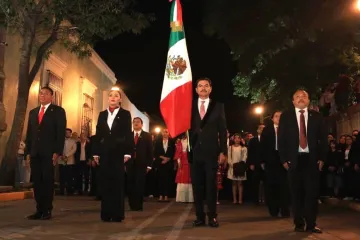 Marcha Patriótica enaltece el orgullo y la identidad de Oaxaca de Juárez
