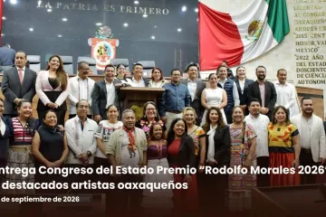 Entrega Congreso del Estado premio “Rodolfo Morales 2026” a destacados artistas oaxaqueños