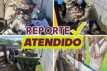 Ayuntamiento capitalino atiende reporte vecinal y retira basura junto al puente Valerio Trujano