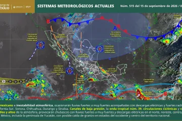 Prevén lluvias y tormentas en la Sierra Sur y la Costa de Oaxaca