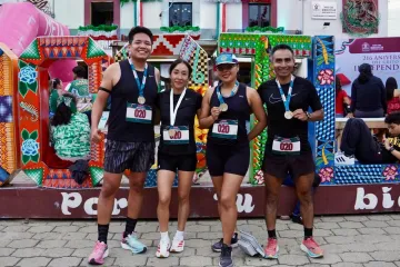 Carrera de Antorchas enciende el orgullo patrio en Xoxocotlán