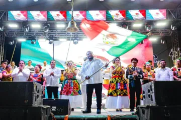 Juchitán celebra el Grito de Independencia