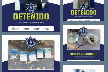 Acciones de vigilancia de la Policía Municipal permiten tres detenciones en Oaxaca de Juárez