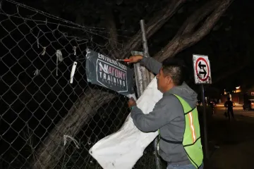 Acciones nocturnas de limpieza para el cuidado de Oaxaca de Juárez 