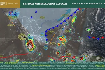 Frente frío número 2 provocará Norte intenso y lluvias en Oaxaca