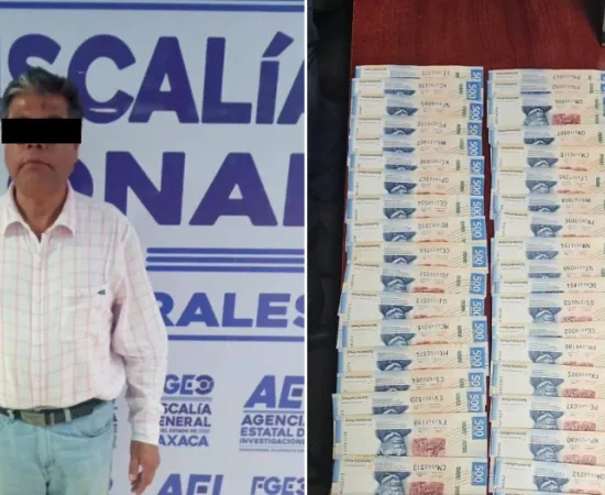 Detiene Fiscalía de Oaxaca en la ciudad a sujeto relacionado con préstamos de Gota a Gota