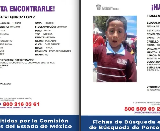Localizan en Oaxaca a dos menores reportados como desaparecidos en el Edo. de México