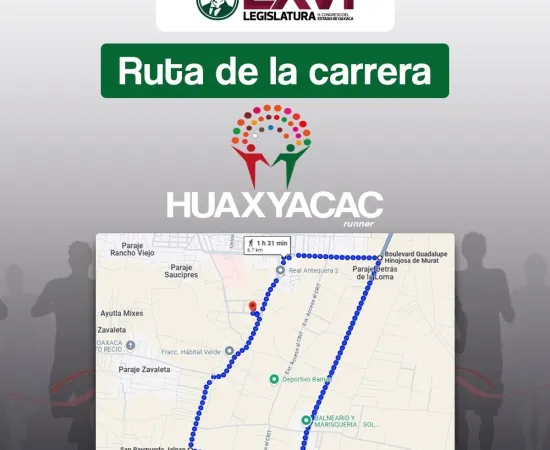 Con carrera atlética buscan promover el deporte desde el Congreso de Oaxaca