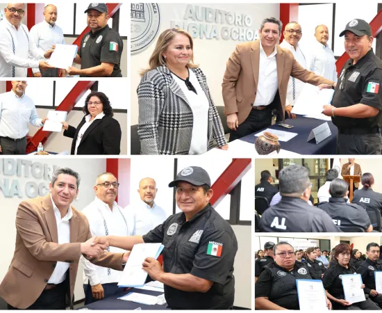 Entregan 41 Certificados Únicos Policiales a elementos luego de aprobar procesos de evaluación y control de confianza