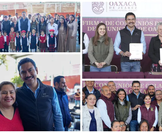 Construye Municipio de Oaxaca de Juárez alianzas en materia educativa