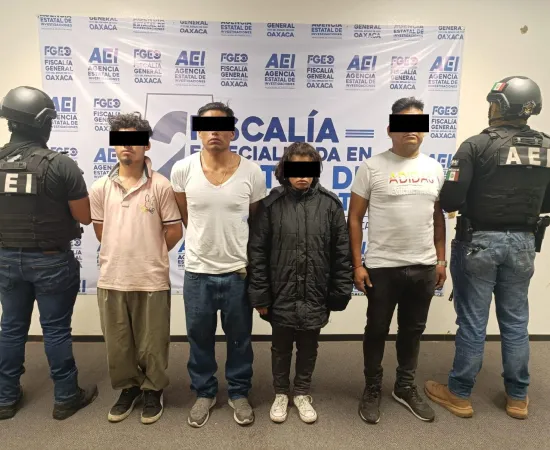 Detienen a cuatro personas en Xoxocotlán, principales distribuidores de droga en la zona