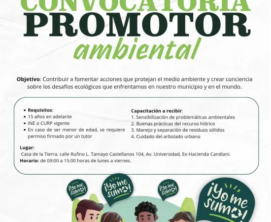 Busca el Municipio de Oaxaca de Juárez a Promotores Ambientales