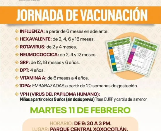 Campaña de vacunación en Xoxo 