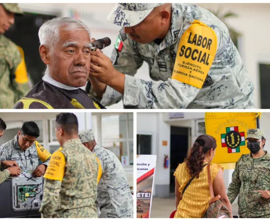 Fuerzas Armadas acercan servicios de salud y bienestar a población de Xoxocotlán