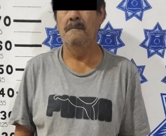 Policía Municipal detiene a su presunto delito de violencia de género