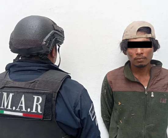 Policía Municipal detiene a una persona por el presunto delito de robo con violencia
