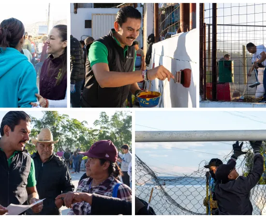 Se suman vecinos de Lomas de San Jacinto a los Tequios Vecinales