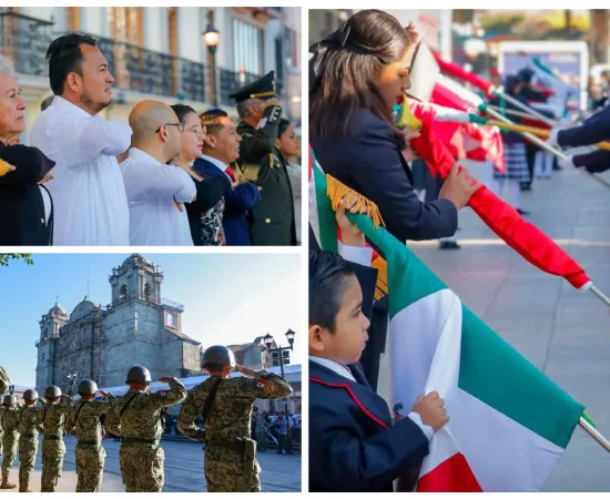 Conmemoran autoridades Promulgación de la Constitución
