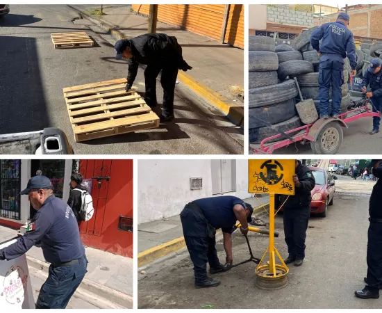 Implementan operativo “Barredora” en Oaxaca de Juárez