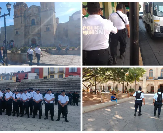 Con operativo "Turístico", la Secretaría de Seguridad Vecinal refuerza acciones en la ciudad de Oaxaca