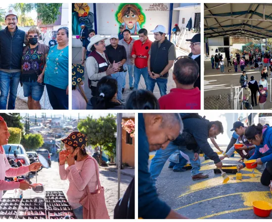Se suman vecinos de la Colonia 7 Regiones a los Tequios Vecinales