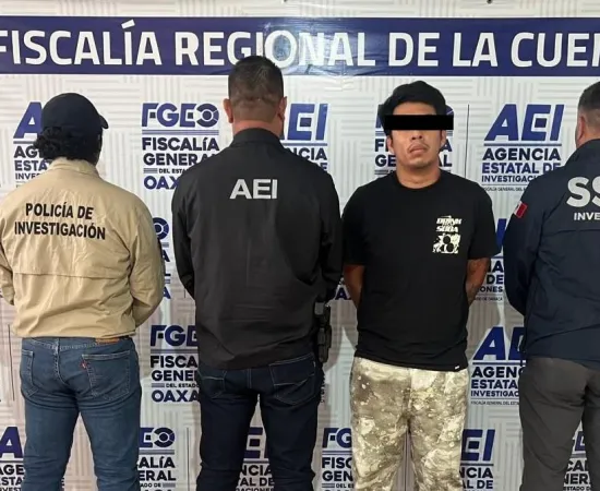 Fiscalía de Oaxaca, en colaboración con Fiscalía de Tabasco, detienen a sujeto por desaparición de personas