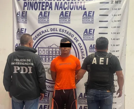 Fiscalía de Oaxaca en colaboración con FCM, detienen a sujeto por desaparición forzada de personas