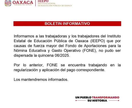 Regularizar dispersión del recurso del FONE, prioridad del IEEPO
