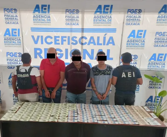 Detienen a tres en posesión de billetes falsos en la Costa