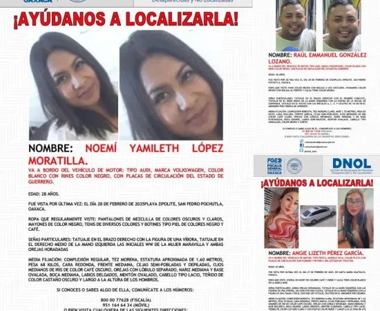 FGEO investiga posible involucramiento de policías municipales en caso personas de Tlaxcala desaparecidas en Oaxaca