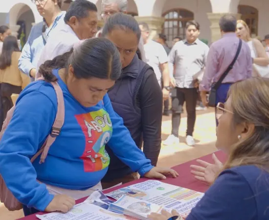 Feria del Empleo en Oaxaca de Juárez busca oportunidades labores para vecinas y vecinos